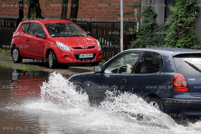 Dwukrotnie wielkie nwalnice nawiedzily Wejherowo. Ulewa...