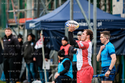 Gdynia.  Mecz Rugby Europe Championship pomiędzy Polską...