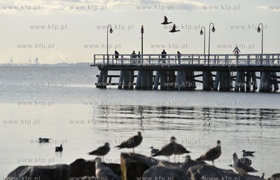 Molo w Gdyni Orlowie. 17.09.2009 fot. Maciej Kosycarz...