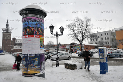 Gdansk zima. Targ Weglowy. 11.01.2013 Fot. Maciej Kosycarz...