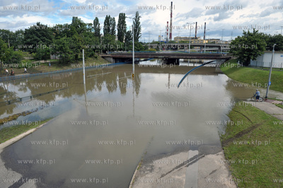 Gdańsk Wrzeszcz  po intensywnych opadach deszczu....