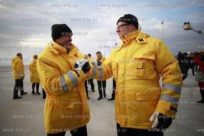 Gdansk Rebiechowo. Lotnisko im. Lecha Walesy. Uroczyste...