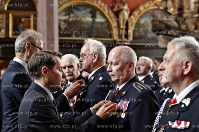 Gdansk. Dwor Artusa. Wojewódzkich Obchodach Dnia Strażaka,...