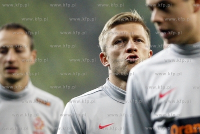 Gdansk. PGE Arena. Nz trening reprezentacji Polski...