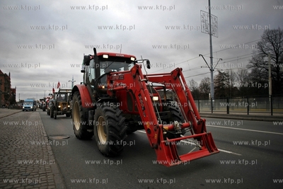 Protest pomorskich rolnikow w Gdansku pod haslem Aby...