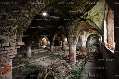 Ruina zabytkowej stajni barokowo _ klasycystycznego...