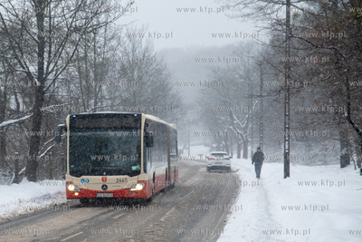 Intensywne opady śniegu w Gdańsku. 13.03.2026 fot....
