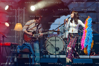 Gdansk. Scena przy Zielonej Bramie. Koncert Ani Rusowicz...