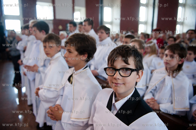 Gdansk. Kosciol p.w. Opatrznosci Bozej. Wizyta watykanskiego...