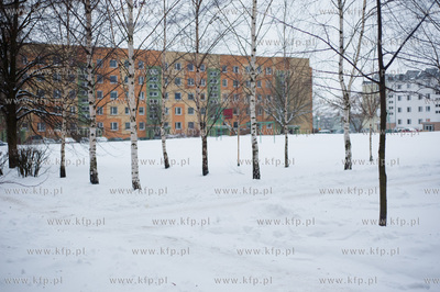 Gdansk. Chelm. Zima obfitujaca w silne opady sniegu...