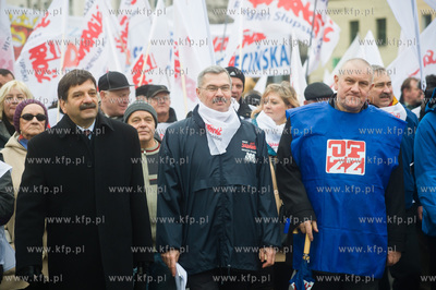 Gdansk. Manifestacja niezadowolonia, zorganizowana...