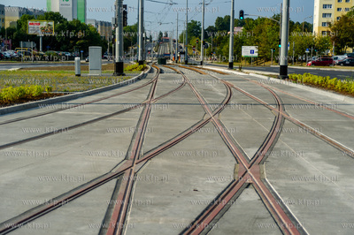 Gdansk. Ostatnie dni budowy linii tramwajowej na Morene....