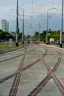 Gdansk. Ostatnie dni budowy linii tramwajowej na Morene....