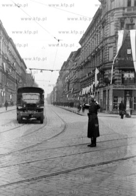 Szczecin tuz po zakonczeniu II wojny swiatowej. Nz...