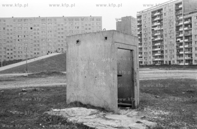 Gdansk Zaspa. Mlyniec. Okolice ul. Pilotow12. 03.1981...