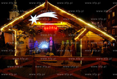 W Wejherowie swiateczne. Wejherowski rynek i deptak...