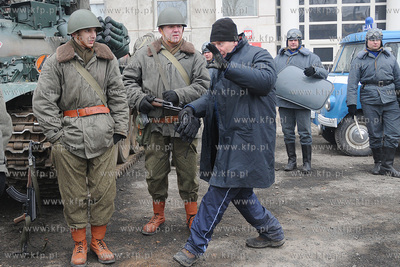 Plan zdjeciowy filmu o masakrze robotnikow na Wybrzezu...