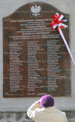 Gdynia obchody pierwszej rocznicy Katastrofy Smolenskiej....