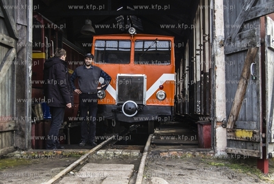 Zuławska Kolej Dojazdowa. Przejazd drezyna motorowa...