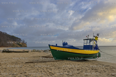 Gdynia. Kuter rybacki w  Orlowie. 06.01.2016 fot. Fot.Jan...