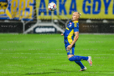 1. Liga. Arka Gdynia 1:1 Znicz Pruszków n/z Dawid...