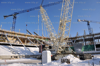 Budowa stadionu PGE Arena w Gdansku Letnicy.
22.01.2010
fot....