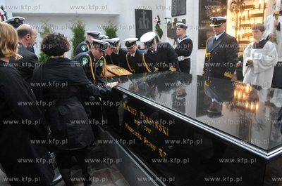 Bazylika Mariacka w Gdansku. Uroczystosci pogrzebowe...