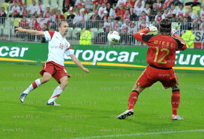 Gdansk. Stadion pilkarski PGE Arena. Mecz towarzyski...