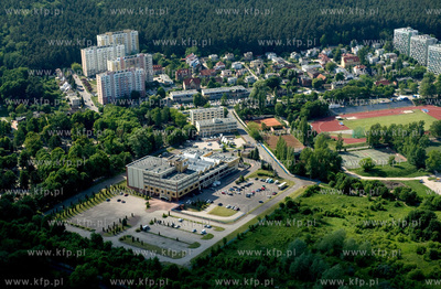 Gdansk Oliwa z lotu ptaka. Tereny pomiedzy ul. Opacka...