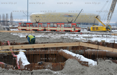 Gdansk Letnica. Przebudowa skrzyzowania ul. Marynarki...