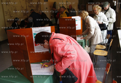Sopot. Wybory do Europarlamentu.  07.06.2009 fot. Krzysztof...