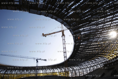 Gdansk. Budowa stadionu pilkarskiego PGE Arena.
16.03.2011
fot....