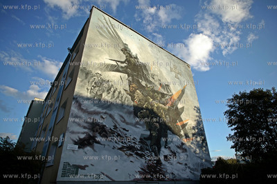 Gdansk Zaspa. Premiera muralu Narodowe Siły Zbrojne,...