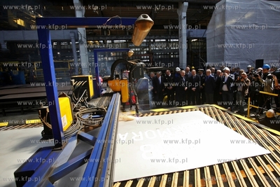 Gdansk. Remontowa Shipbuilding SA. Uroczyste ciecie...