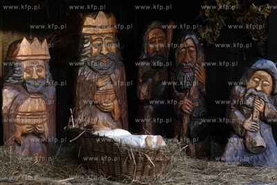 Szopka bozonarodzeniowa przy kosciele sw. Jerzego w...