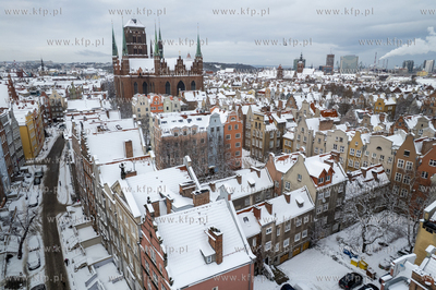 Zima w Gdańsku. Panorama Głównego Miasta. 12.01.2026...