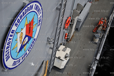 Nabrzeze francuskie portu w Gdyni. Robocza wizyta amerykanskiej...