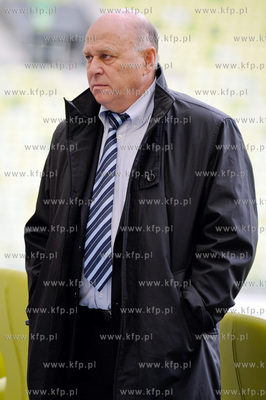 Gdansk. Stadion PGE Arena. Briefing prasowy z udzialem...
