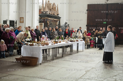 Gdansk.Swieta Wielkanocne w Bazylice Mariackiej. Wielka...