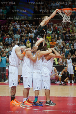 Sopot. Ergo Arena. Mecz pokazowy kosyzkowki Gortat...