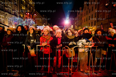 Gdansk. Dlugi Targ. Swiateczny koncert Cala Polska...