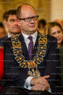 Gdansk. Ratusz Glownego Miasta. Uroczysta Sesja Rady...