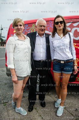 Gdynia. Skwer Kosciuszki. Lato z SLD. Leszek Miller...