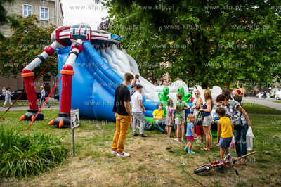 Gdansk. Wielki piknik na placu Swietopelka, zorganizowany...