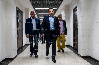 Gdansk. Konferencja prasowa Przewodniczacego Komisji...