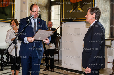 Gdansk. Wielka Sala Wety Ratusza Glownego Miasta. Uroczystosc...