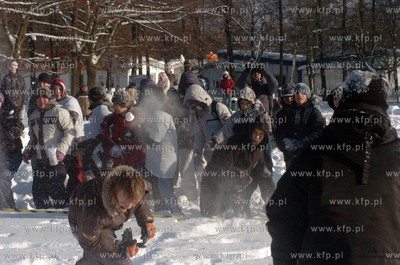 Slupsk. Park Kultury i Wypoczynku. I Sniegowa Bitwa...