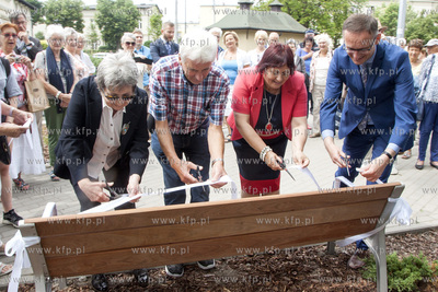 Odsłonięcie Ławeczki Przyjaźni Miast Partnerskich...