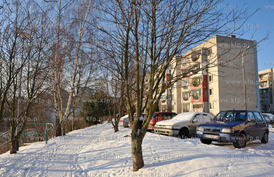 Osiedle Niedzwiednik zima w Gdansku. 03.01.2010 fot....