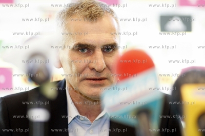 Gdansk. PGE Arena. Konferencja prasowa z nowym trenerem...